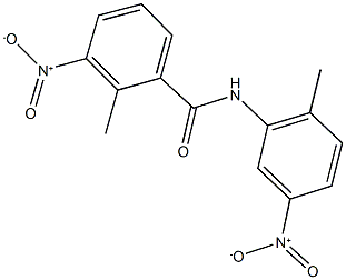 3-nitro-N-{5-nitro-2-methylphenyl}-2-methylbenzamide Struktur