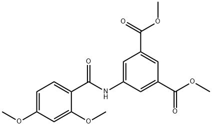 dimethyl 5-[(2,4-dimethoxybenzoyl)amino]isophthalate Struktur