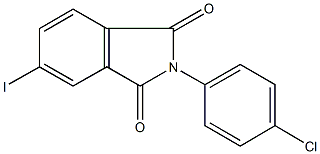 2-(4-chlorophenyl)-5-iodo-1H-isoindole-1,3(2H)-dione Struktur