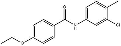 N-(3-chloro-4-methylphenyl)-4-ethoxybenzamide Struktur