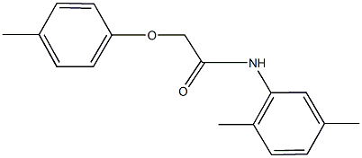 N-(2,5-dimethylphenyl)-2-(4-methylphenoxy)acetamide Struktur