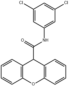 N-(3,5-dichlorophenyl)-9H-xanthene-9-carboxamide Struktur