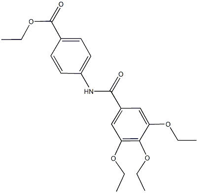 ethyl 4-[(3,4,5-triethoxybenzoyl)amino]benzoate Struktur