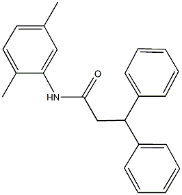 N-(2,5-dimethylphenyl)-3,3-diphenylpropanamide Struktur