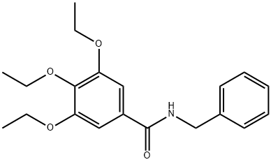 N-benzyl-3,4,5-triethoxybenzamide Struktur