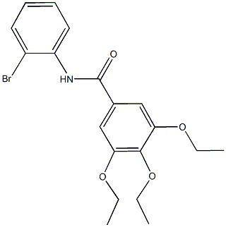 N-(2-bromophenyl)-3,4,5-triethoxybenzamide Struktur