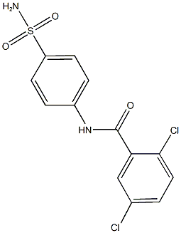 N-[4-(aminosulfonyl)phenyl]-2,5-dichlorobenzamide Struktur