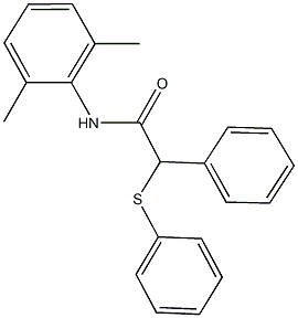 N-(2,6-dimethylphenyl)-2-phenyl-2-(phenylsulfanyl)acetamide Struktur