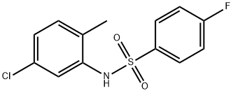 N-(5-chloro-2-methylphenyl)-4-fluorobenzenesulfonamide Struktur