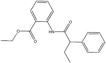 ethyl 2-[(2-phenylbutanoyl)amino]benzoate Struktur