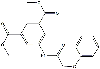 dimethyl 5-[(phenoxyacetyl)amino]isophthalate Struktur