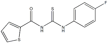 N-(4-fluorophenyl)-N'-(2-thienylcarbonyl)thiourea Struktur