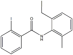 N-(2-ethyl-6-methylphenyl)-2-iodobenzamide Struktur