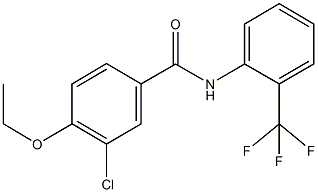 3-chloro-4-ethoxy-N-[2-(trifluoromethyl)phenyl]benzamide Struktur