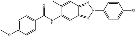 N-[2-(4-chlorophenyl)-6-methyl-2H-1,2,3-benzotriazol-5-yl]-4-methoxybenzamide Struktur