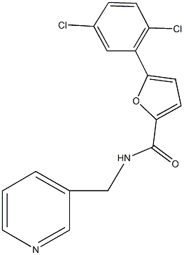 5-(2,5-dichlorophenyl)-N-(3-pyridinylmethyl)-2-furamide Struktur