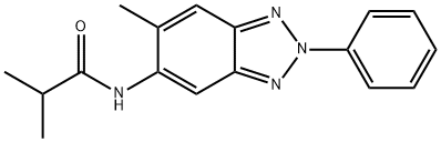 2-methyl-N-(6-methyl-2-phenyl-2H-1,2,3-benzotriazol-5-yl)propanamide Struktur