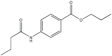 propyl 4-(butyrylamino)benzoate Struktur