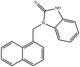 1-(1-naphthylmethyl)-1H-benzimidazol-2-yl hydrosulfide Struktur