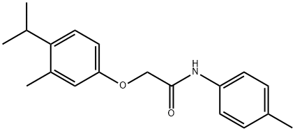 2-(4-isopropyl-3-methylphenoxy)-N-(4-methylphenyl)acetamide Struktur