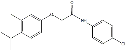 N-(4-chlorophenyl)-2-(4-isopropyl-3-methylphenoxy)acetamide Struktur