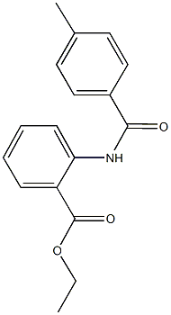 ethyl 2-[(4-methylbenzoyl)amino]benzoate Struktur