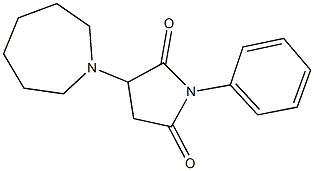 3-azepan-1-yl-1-phenylpyrrolidine-2,5-dione Struktur