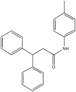 N-(4-methylphenyl)-3,3-diphenylpropanamide Struktur