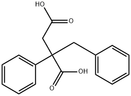 2-benzyl-2-phenylsuccinic acid Struktur