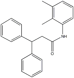 N-(2,3-dimethylphenyl)-3,3-diphenylpropanamide Struktur