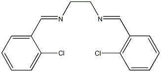 N-(2-chlorobenzylidene)-N-{2-[(2-chlorobenzylidene)amino]ethyl}amine Struktur