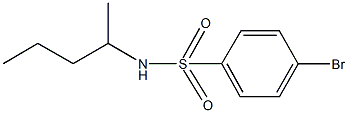 4-bromo-N-(1-methylbutyl)benzenesulfonamide Struktur