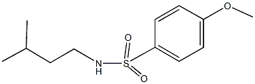 N-isopentyl-4-methoxybenzenesulfonamide Struktur