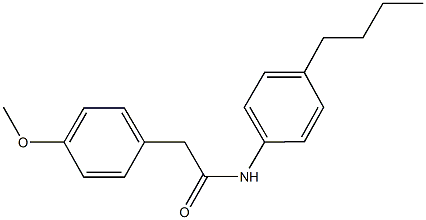 N-(4-butylphenyl)-2-(4-methoxyphenyl)acetamide Struktur