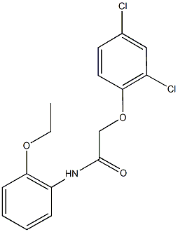 2-(2,4-dichlorophenoxy)-N-(2-ethoxyphenyl)acetamide Struktur