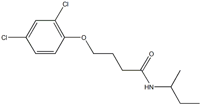 N-(sec-butyl)-4-(2,4-dichlorophenoxy)butanamide Struktur