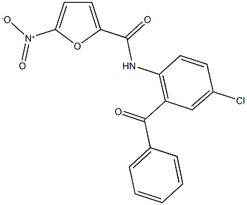 N-(2-benzoyl-4-chlorophenyl)-5-nitro-2-furamide Struktur