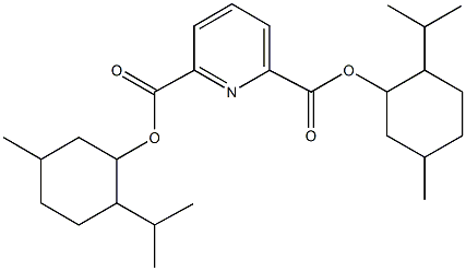 bis(2-isopropyl-5-methylcyclohexyl) 2,6-pyridinedicarboxylate Struktur