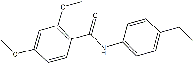 N-(4-ethylphenyl)-2,4-dimethoxybenzamide Struktur