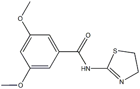 N-(4,5-dihydro-1,3-thiazol-2-yl)-3,5-dimethoxybenzamide Struktur