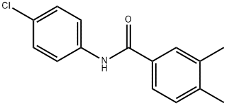 N-(4-chlorophenyl)-3,4-dimethylbenzamide Struktur