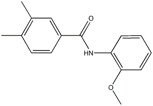 N-(2-methoxyphenyl)-3,4-dimethylbenzamide Struktur