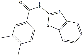 N-(1,3-benzothiazol-2-yl)-3,4-dimethylbenzamide Struktur