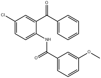 N-(2-benzoyl-4-chlorophenyl)-3-methoxybenzamide Struktur