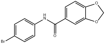 N-(4-bromophenyl)-1,3-benzodioxole-5-carboxamide Struktur