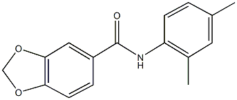 N-(2,4-dimethylphenyl)-1,3-benzodioxole-5-carboxamide Struktur