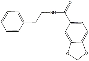 N-(2-phenylethyl)-1,3-benzodioxole-5-carboxamide Struktur