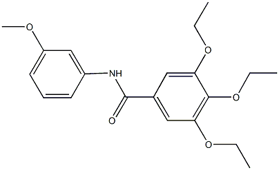 3,4,5-triethoxy-N-(3-methoxyphenyl)benzamide Struktur