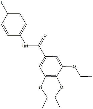 3,4,5-triethoxy-N-(4-iodophenyl)benzamide Struktur