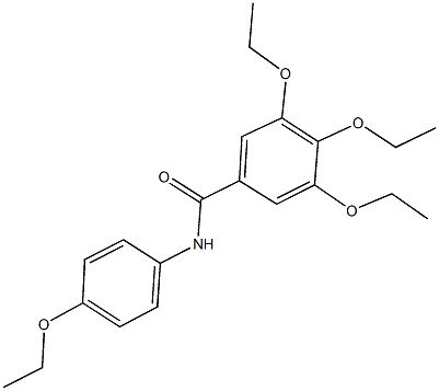 3,4,5-triethoxy-N-(4-ethoxyphenyl)benzamide Struktur